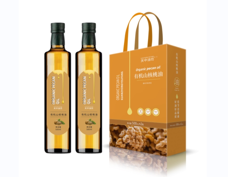 500ML*2瓶有机山核桃油礼盒